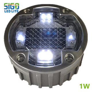 Solar powered 2/4 sides LED spike lights for roads.